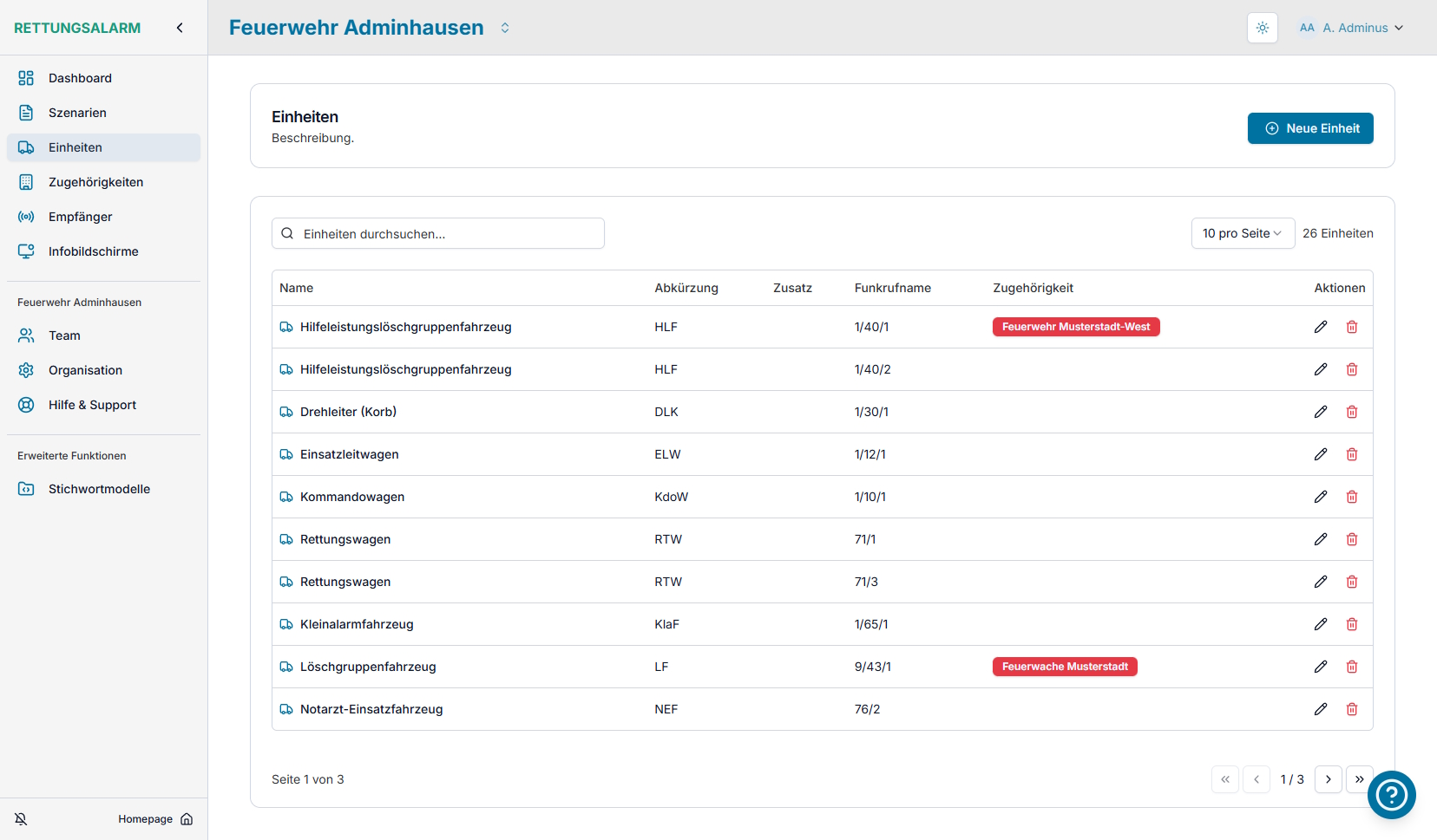 Alarmdurchsagen Feature